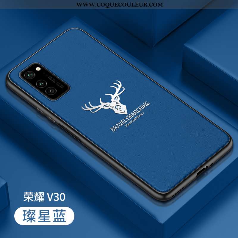 Étui Honor View30 Pro Silicone Tout Compris Incassable, Coque Honor View30 Pro Protection Bleu