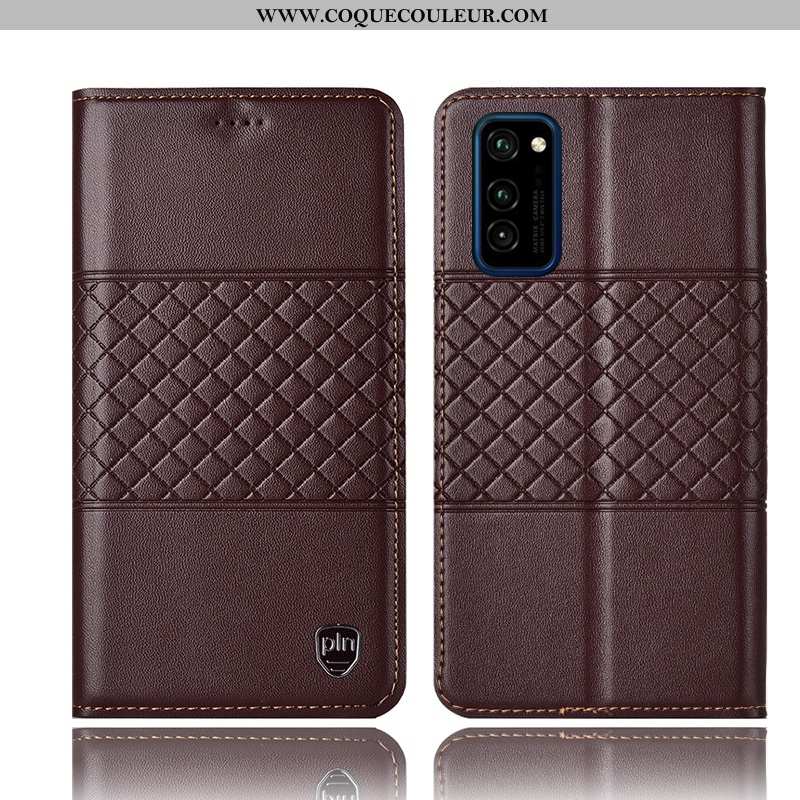 Étui Honor View30 Pro Protection Housse Incassable, Coque Honor View30 Pro Cuir Véritable Tout Compr