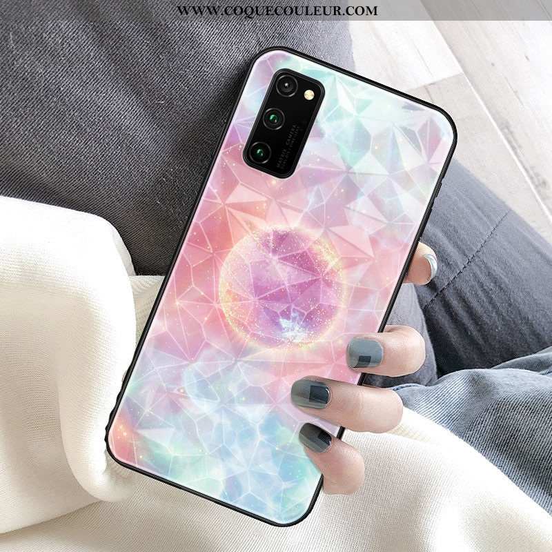 Étui Honor View30 Pro Protection Planète Téléphone Portable, Coque Honor View30 Pro Losange Violet