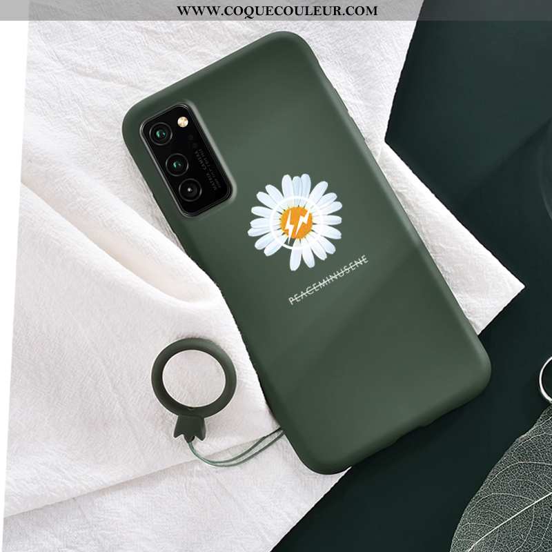 Étui Honor View30 Pro Silicone Petite Marguerite Dragon, Coque Honor View30 Pro Personnalité Fluide 