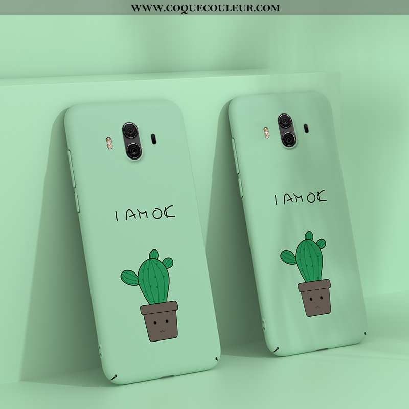 Coque Huawei Mate 10 Délavé En Daim Vert Tout Compris, Housse Huawei Mate 10 Personnalité Net Rouge 