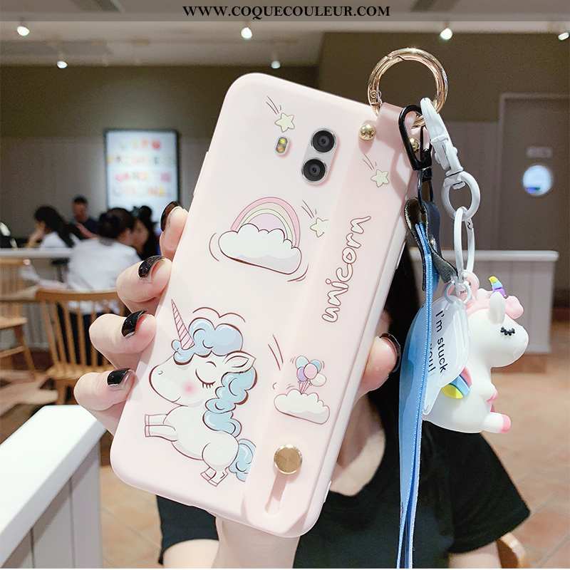 Coque Huawei Mate 10 Personnalité Étui Nouveau, Housse Huawei Mate 10 Créatif Cœur Rose