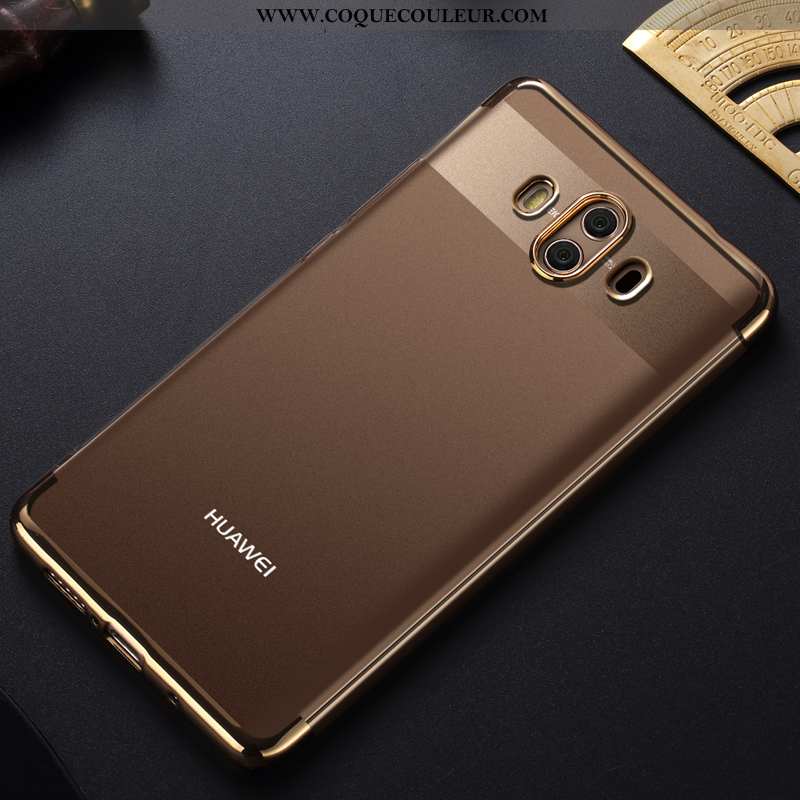 Étui Huawei Mate 10 Fluide Doux Transparent Placage, Coque Huawei Mate 10 Protection Téléphone Porta