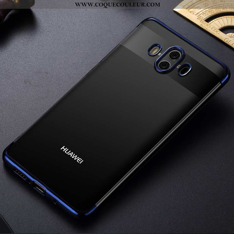 Étui Huawei Mate 10 Fluide Doux Transparent Placage, Coque Huawei Mate 10 Protection Téléphone Porta