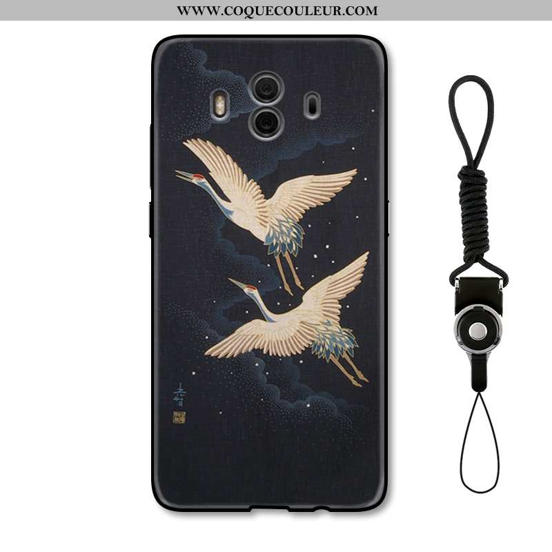 Étui Huawei Mate 10 Protection Squid Nouveau, Coque Huawei Mate 10 Créatif Blanc Noir