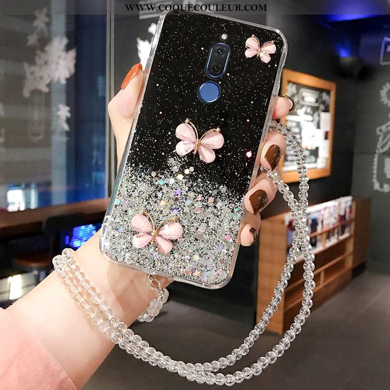 Housse Huawei Mate 10 Lite Créatif Rose Étui, Étui Huawei Mate 10 Lite Fluide Doux Mignonne Bleu