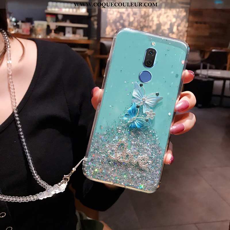 Housse Huawei Mate 10 Lite Créatif Rose Étui, Étui Huawei Mate 10 Lite Fluide Doux Mignonne Bleu