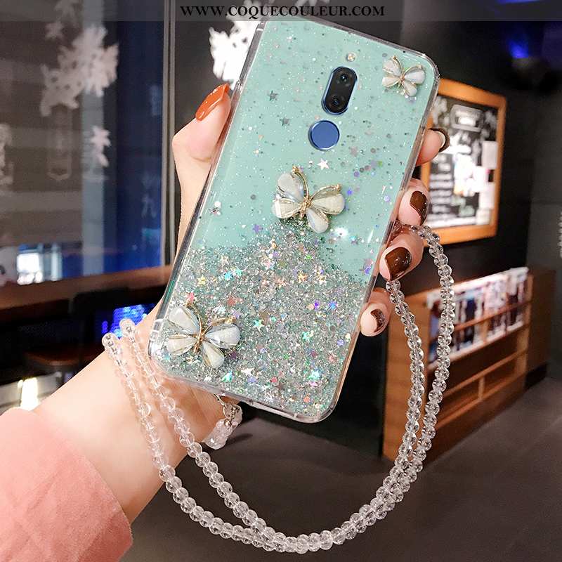 Housse Huawei Mate 10 Lite Créatif Rose Étui, Étui Huawei Mate 10 Lite Fluide Doux Mignonne Bleu