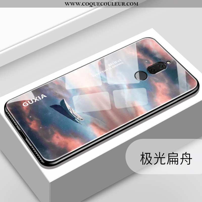 Coque Huawei Mate 10 Lite Verre Téléphone Portable Difficile, Housse Huawei Mate 10 Lite Délavé En D