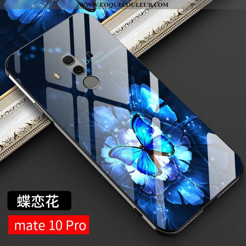 Étui Huawei Mate 10 Pro Légère Noir Tendance, Coque Huawei Mate 10 Pro Protection Verre