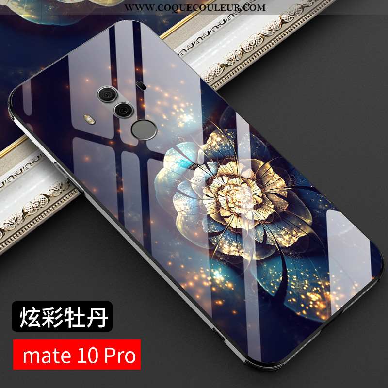 Étui Huawei Mate 10 Pro Légère Noir Tendance, Coque Huawei Mate 10 Pro Protection Verre