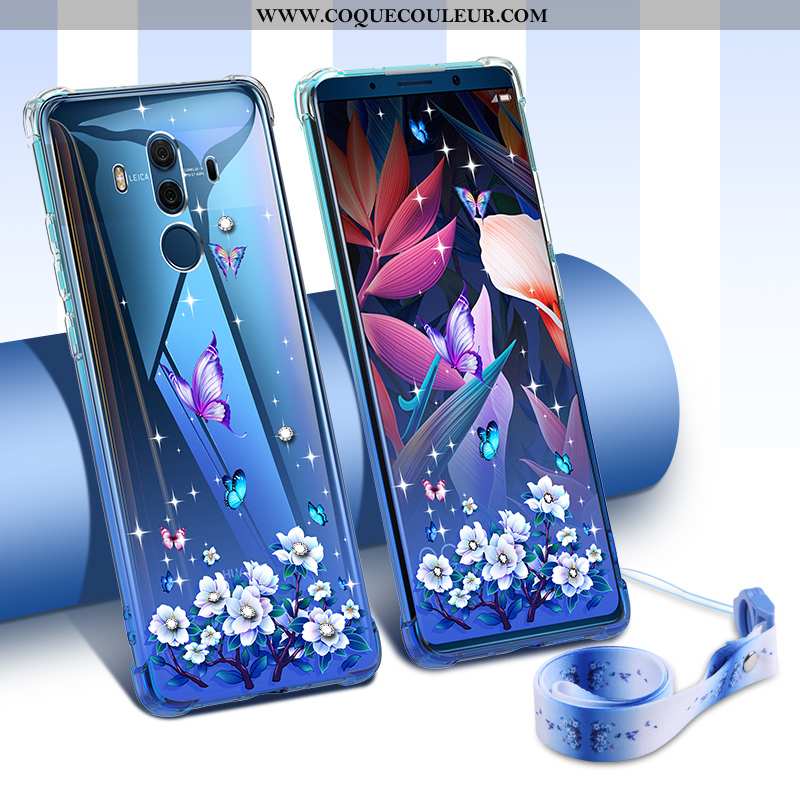 Coque Huawei Mate 10 Pro Tendance Nouveau Personnalité, Housse Huawei Mate 10 Pro Légère Étui Bleu