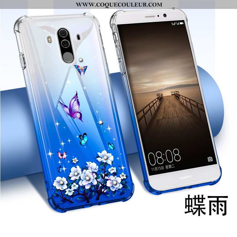 Coque Huawei Mate 10 Pro Tendance Nouveau Personnalité, Housse Huawei Mate 10 Pro Légère Étui Bleu