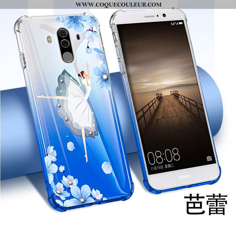 Coque Huawei Mate 10 Pro Tendance Nouveau Personnalité, Housse Huawei Mate 10 Pro Légère Étui Bleu