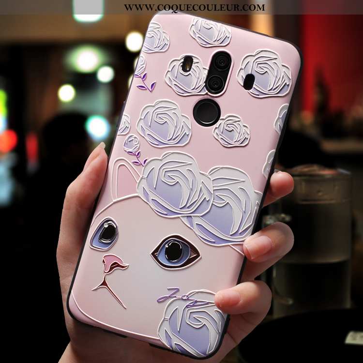 Étui Huawei Mate 10 Pro Créatif Rose Coque, Coque Huawei Mate 10 Pro Dessin Animé Légère