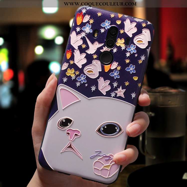 Étui Huawei Mate 10 Pro Créatif Rose Coque, Coque Huawei Mate 10 Pro Dessin Animé Légère