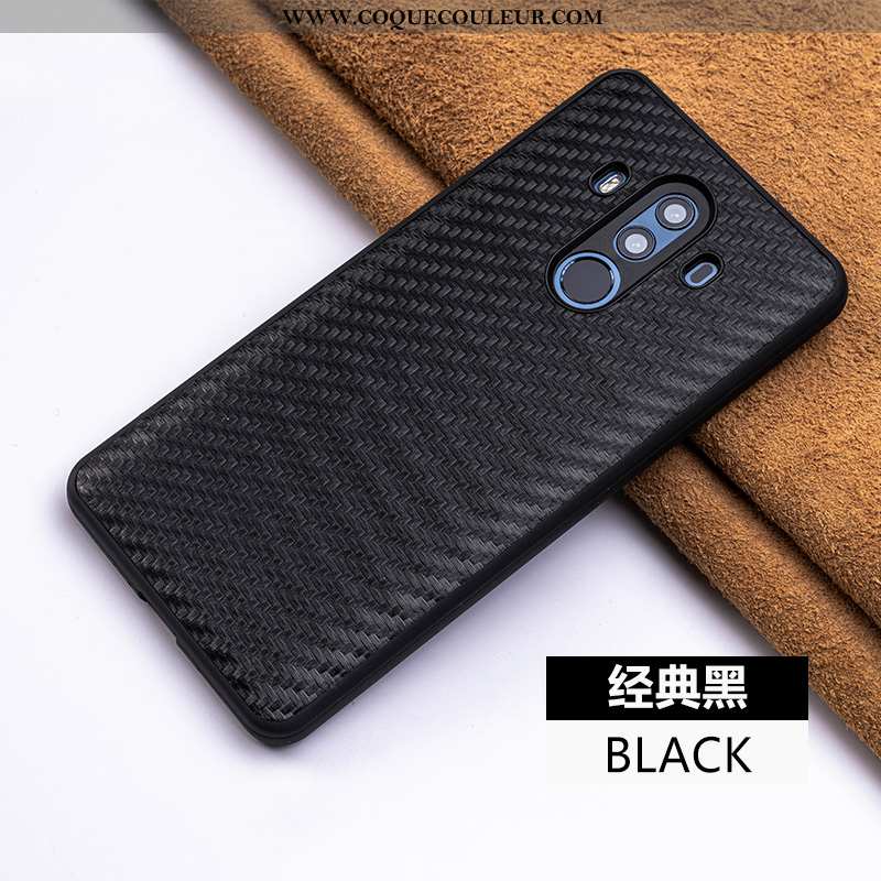 Housse Huawei Mate 10 Pro Cuir Véritable Cuir Téléphone Portable, Étui Huawei Mate 10 Pro Tendance Q