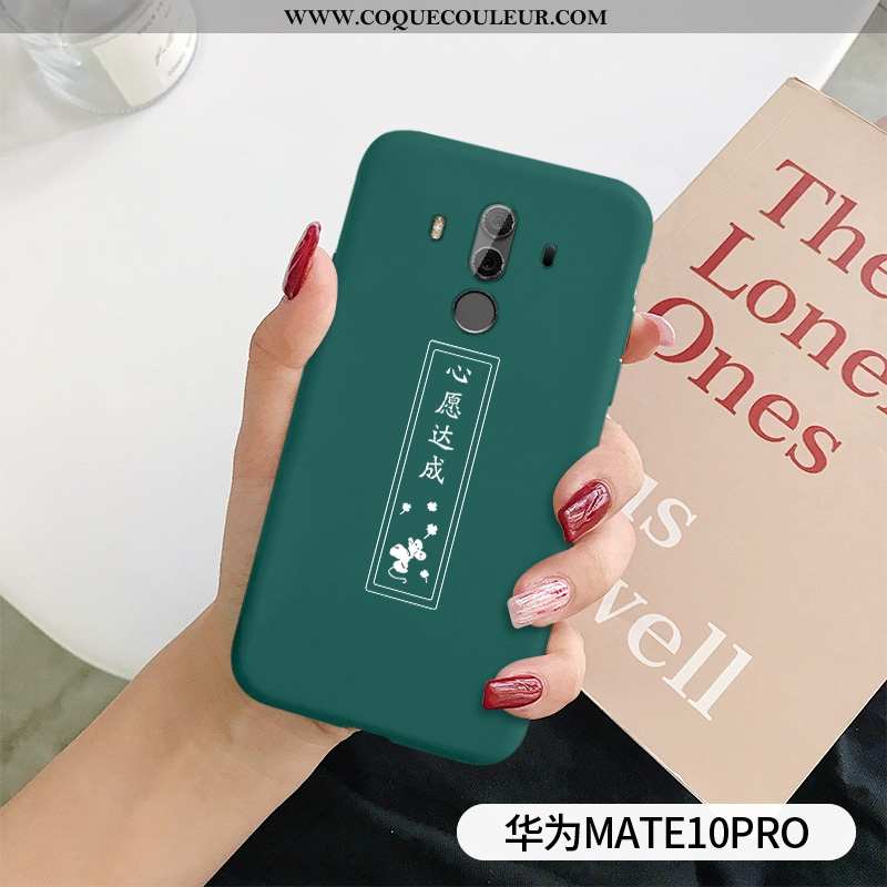 Housse Huawei Mate 10 Pro Légère Ultra Étui, Étui Huawei Mate 10 Pro Fluide Doux Coque Rouge