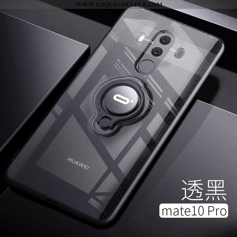 Coque Huawei Mate 10 Pro Protection Magnétisme Étui, Housse Huawei Mate 10 Pro Transparent Anneau Ro