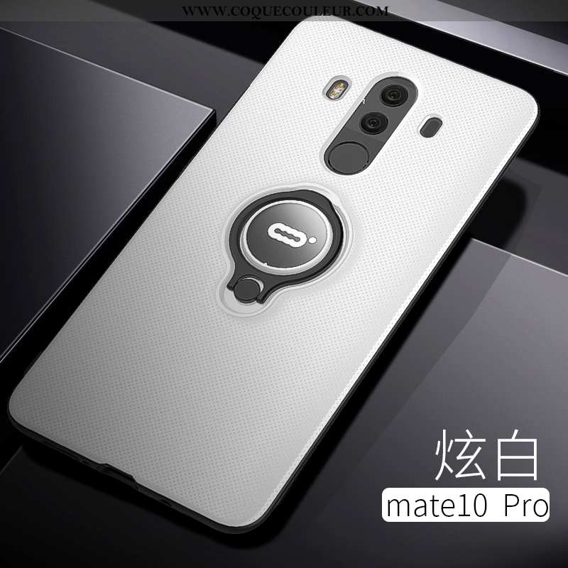 Coque Huawei Mate 10 Pro Protection Magnétisme Étui, Housse Huawei Mate 10 Pro Transparent Anneau Ro