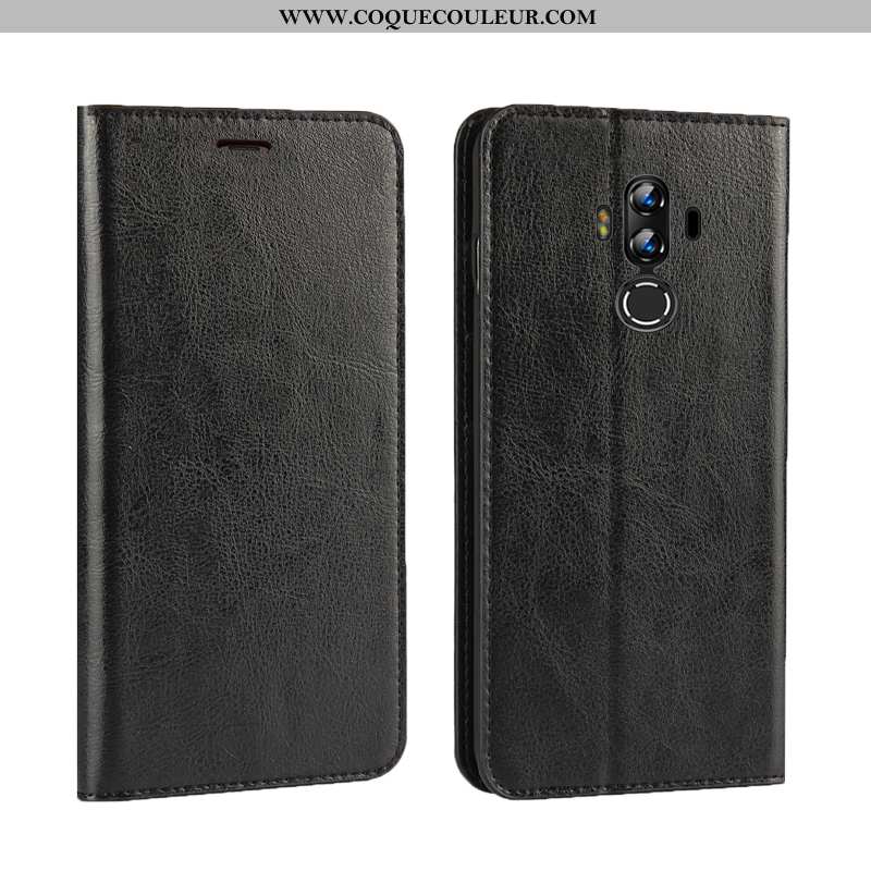 Étui Huawei Mate 10 Pro Luxe Coque Business, Huawei Mate 10 Pro Cuir Véritable Doré