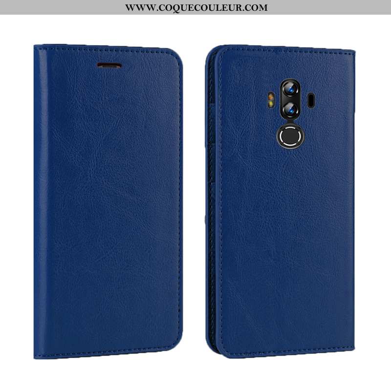 Étui Huawei Mate 10 Pro Luxe Coque Business, Huawei Mate 10 Pro Cuir Véritable Doré