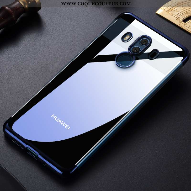 Housse Huawei Mate 10 Pro Tendance Bleu Tout Compris, Étui Huawei Mate 10 Pro Fluide Doux Placage