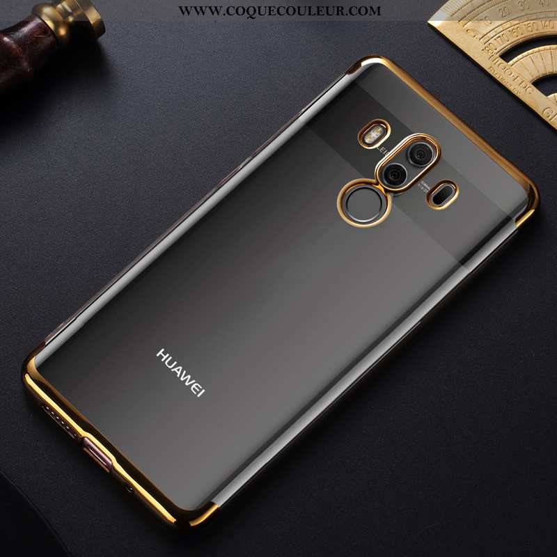 Housse Huawei Mate 10 Pro Tendance Bleu Tout Compris, Étui Huawei Mate 10 Pro Fluide Doux Placage