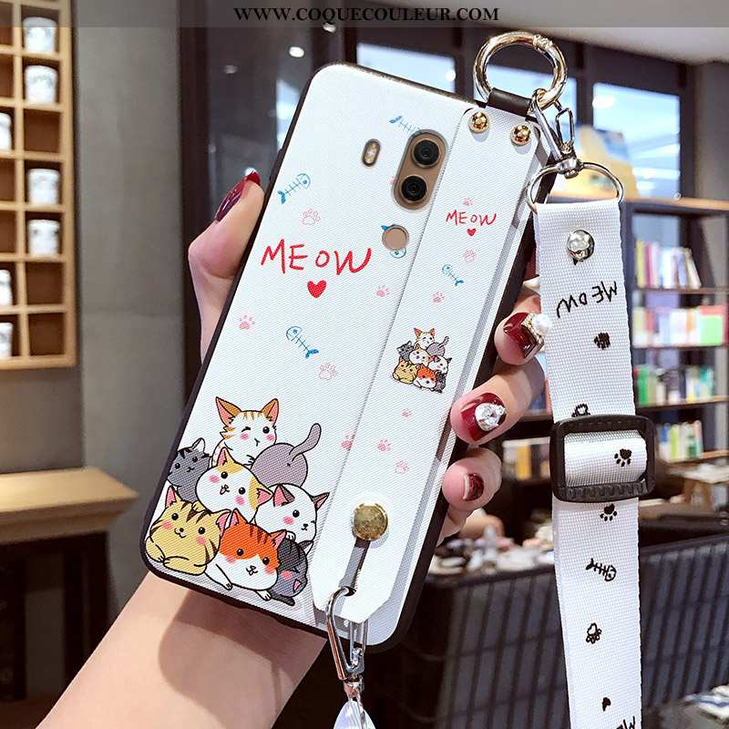 Coque Huawei Mate 10 Pro Dessin Animé Tout Compris Rose, Housse Huawei Mate 10 Pro Charmant Étui Ros