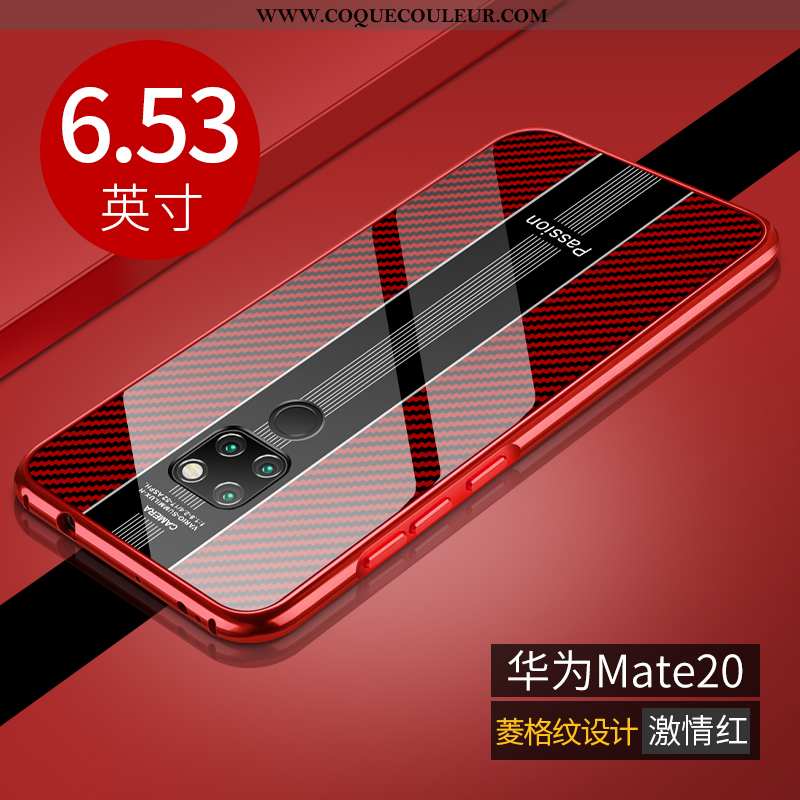 Housse Huawei Mate 20 Légère Téléphone Portable Ultra, Étui Huawei Mate 20 Protection Métal Rouge