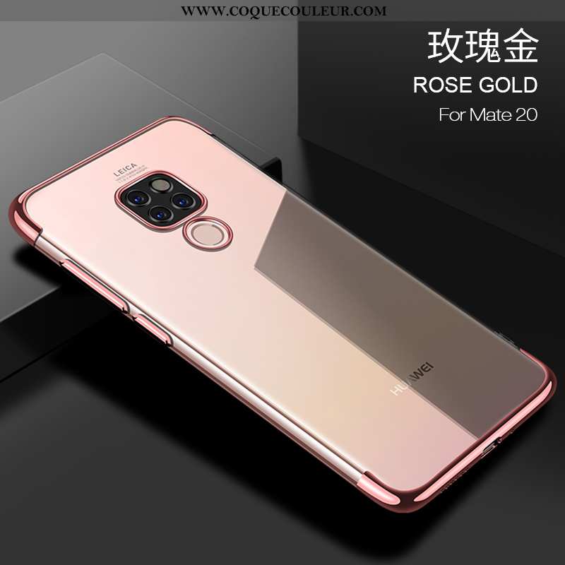 Housse Huawei Mate 20 Personnalité Incassable Coque, Étui Huawei Mate 20 Créatif Protection Rose