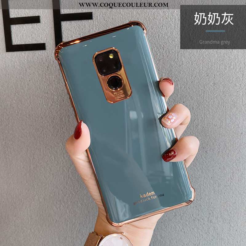 Étui Huawei Mate 20 Protection Fluide Doux Simple, Coque Huawei Mate 20 Personnalité Ballon Rose