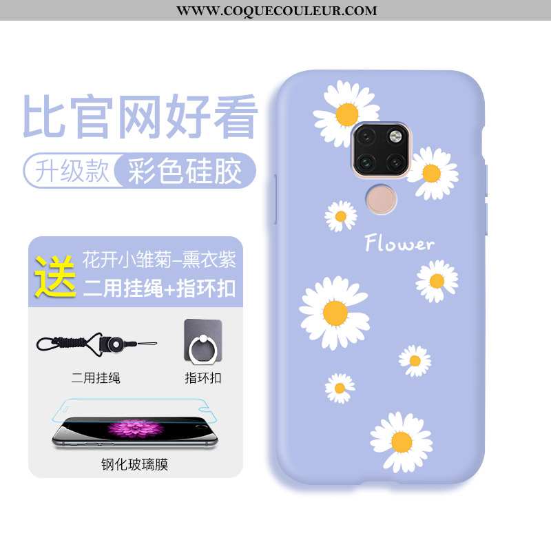 Étui Huawei Mate 20 Protection Nouveau Fluide Doux, Coque Huawei Mate 20 Personnalité Verte