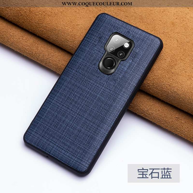 Coque Huawei Mate 20 Personnalité Qualité, Housse Huawei Mate 20 Créatif Bleu