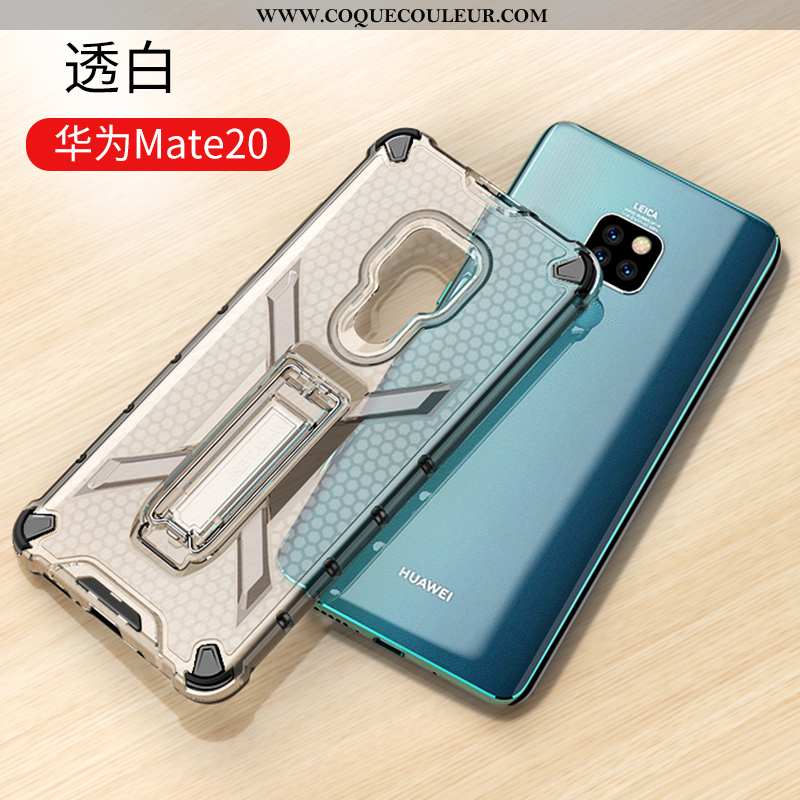 Housse Huawei Mate 20 Tendance Incassable Étui, Étui Huawei Mate 20 Silicone Transparent Noir