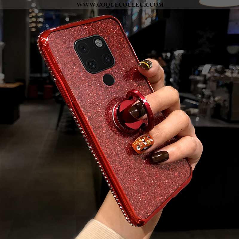 Housse Huawei Mate 20 Silicone Luxe Net Rouge, Étui Huawei Mate 20 Protection Violet