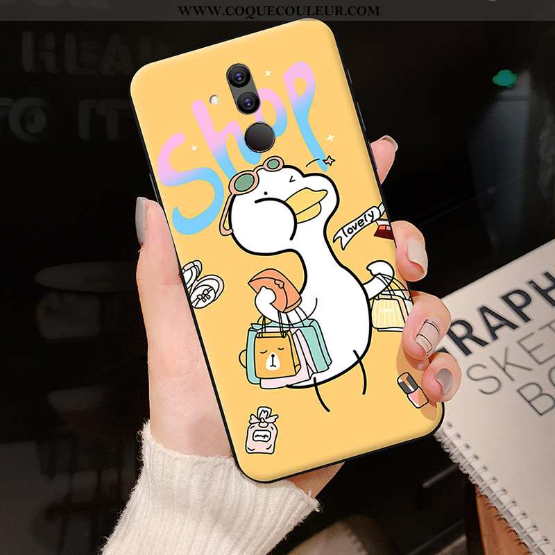 Coque Huawei Mate 20 Lite Créatif Tendance, Housse Huawei Mate 20 Lite Dessin Animé Personnalité Ros