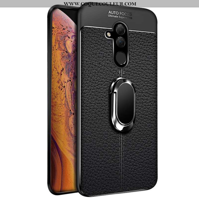 Coque Huawei Mate 20 Lite Fluide Doux Membrane Noir, Housse Huawei Mate 20 Lite Silicone Transparent