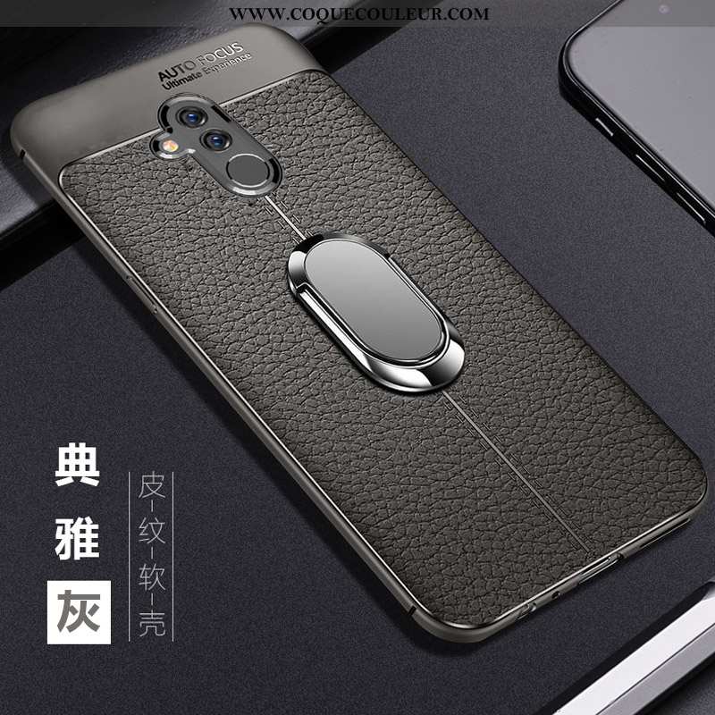 Coque Huawei Mate 20 Lite Fluide Doux Membrane Noir, Housse Huawei Mate 20 Lite Silicone Transparent