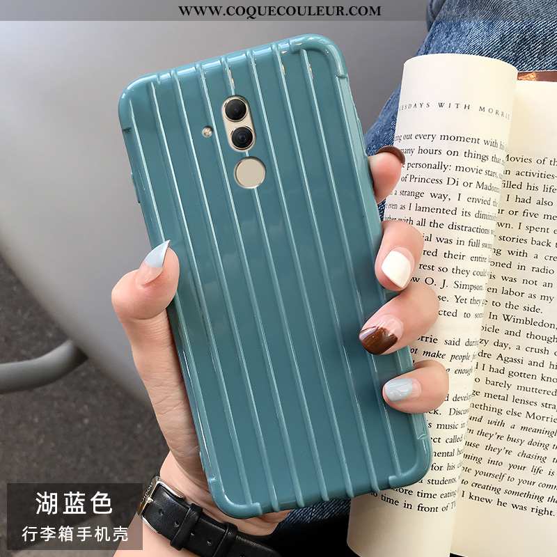 Housse Huawei Mate 20 Lite Fluide Doux Étui Coque, Huawei Mate 20 Lite Téléphone Portable Couleur Un