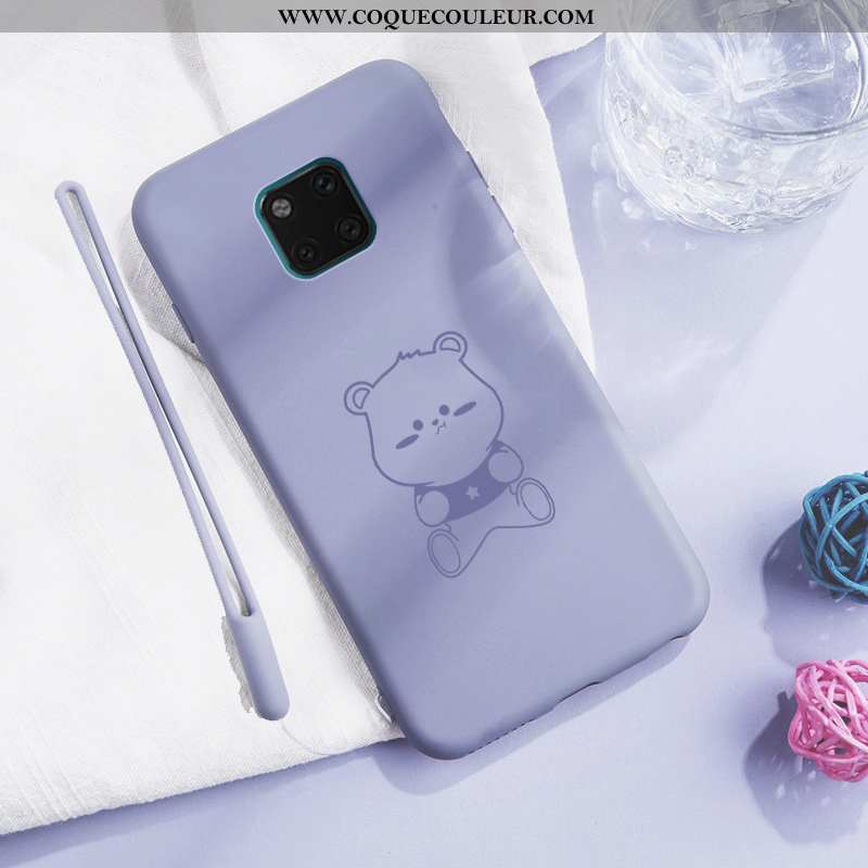 Étui Huawei Mate 20 Pro Charmant Rouge Net Rouge, Coque Huawei Mate 20 Pro Tendance Dessin Animé