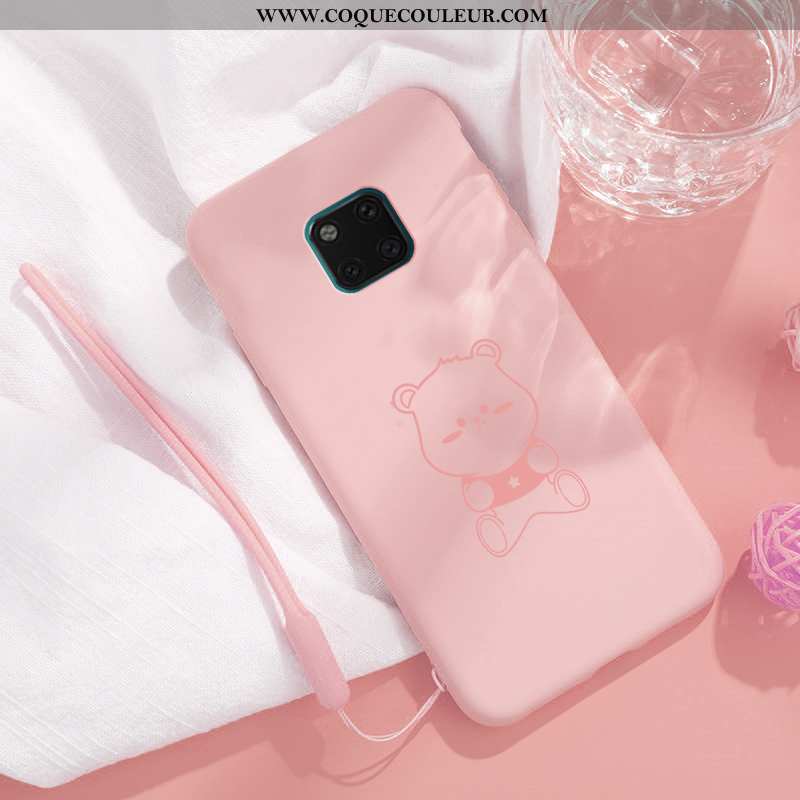 Étui Huawei Mate 20 Pro Charmant Rouge Net Rouge, Coque Huawei Mate 20 Pro Tendance Dessin Animé