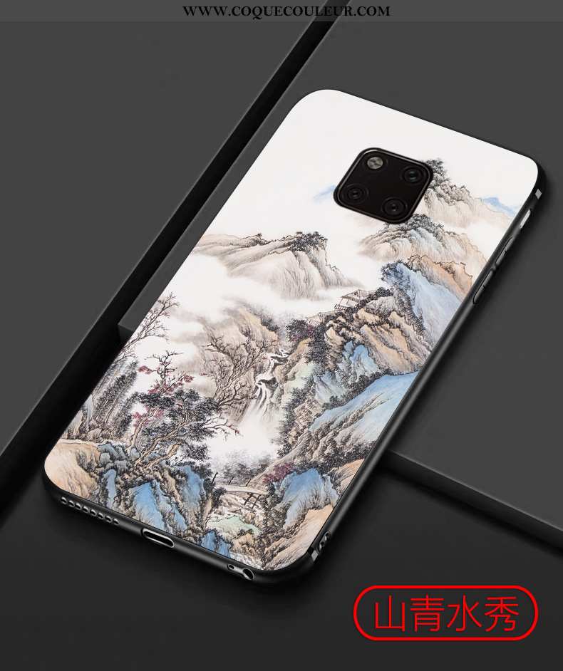 Étui Huawei Mate 20 Pro Protection Tendance Téléphone Portable, Coque Huawei Mate 20 Pro Délavé En D