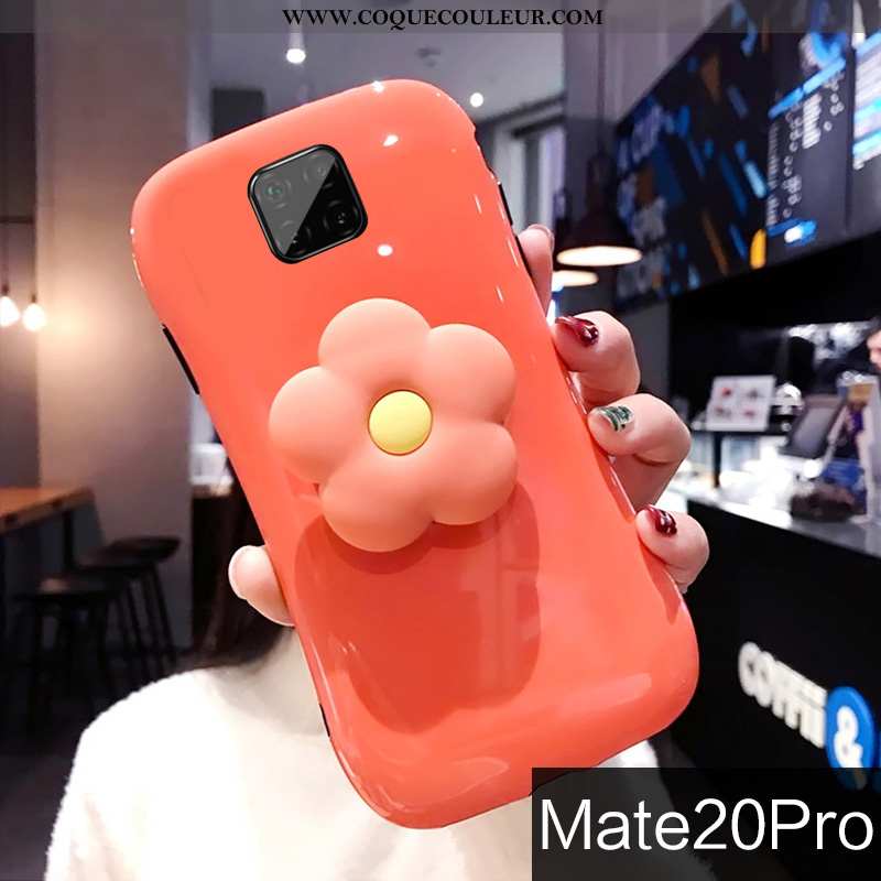 Housse Huawei Mate 20 Pro Personnalité Tendance Net Rouge, Étui Huawei Mate 20 Pro Créatif Fleurs Ve