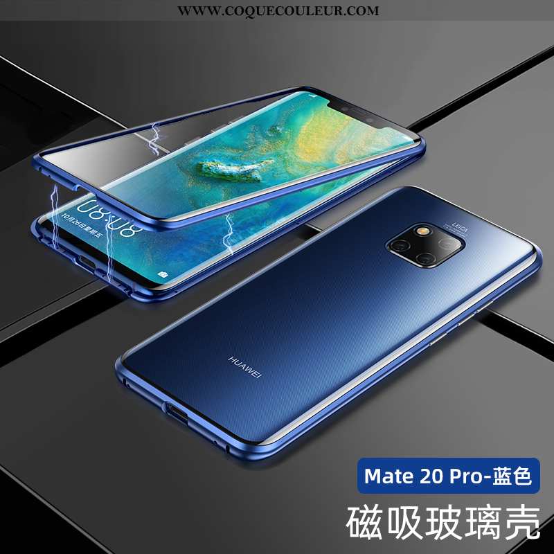 Housse Huawei Mate 20 Pro Tendance Métal Incassable, Étui Huawei Mate 20 Pro Protection Téléphone Po