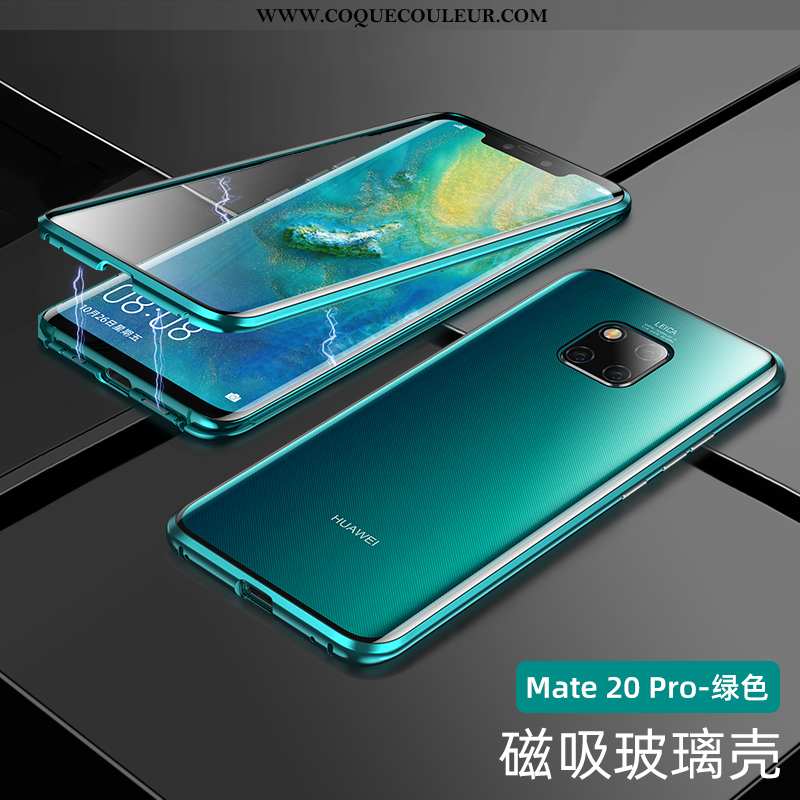 Housse Huawei Mate 20 Pro Tendance Métal Incassable, Étui Huawei Mate 20 Pro Protection Téléphone Po