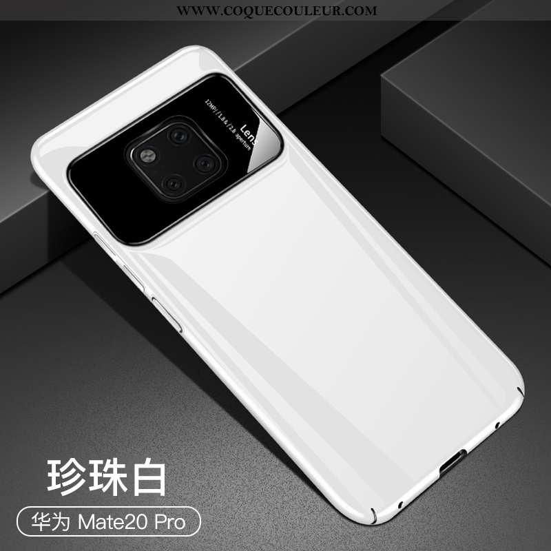Coque Huawei Mate 20 Pro Protection Téléphone Portable Blanc, Housse Huawei Mate 20 Pro Verre Étui B