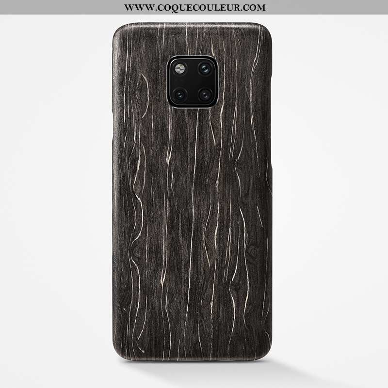 Coque Huawei Mate 20 Pro En Bois Légère Étui, Housse Huawei Mate 20 Pro Ultra Protection Khaki