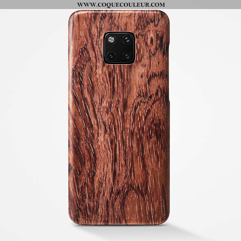 Coque Huawei Mate 20 Pro En Bois Légère Étui, Housse Huawei Mate 20 Pro Ultra Protection Khaki