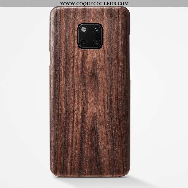 Coque Huawei Mate 20 Pro En Bois Légère Étui, Housse Huawei Mate 20 Pro Ultra Protection Khaki